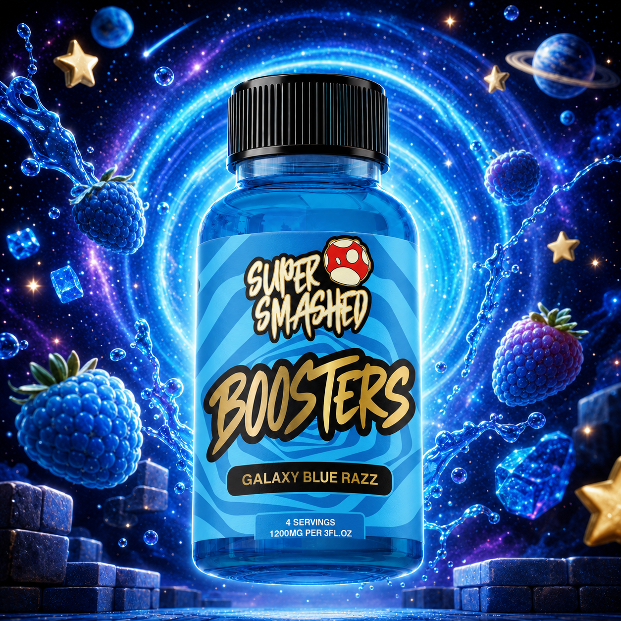Galaxy Blue Razz BOOSTERS Shot