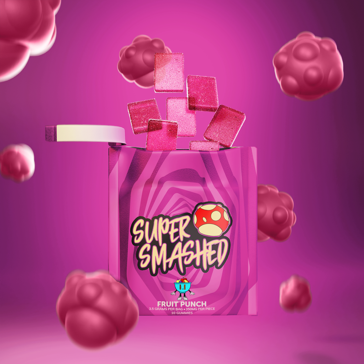 Super Smashed Super Smashed Shrooms - Mushrooms Chocolates, Gummies, and more